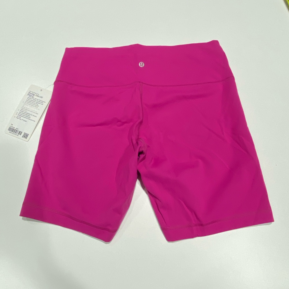 Lululemon Wunder Train High Rise Short 8" Ripened Raspberry RIPR Women’s Sz 14